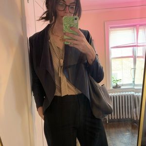 Leather suede jacket